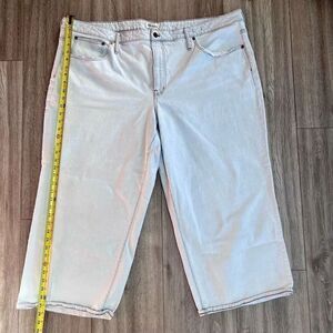 Madewell Women's Light Blue‎ The Perfect Vintage Wide-Leg Crop Jean Size 26W NWT